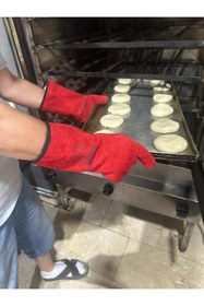 Resim PollyGloves Kaliteli Fırın ve Kaynak Eldiveni 5 Çift 