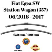Resim Fiat Egea Sw Station Wagon 357 2016 2017 Uyumlu Ön Cam Silecek Süpürgesi Takımı 650/400mm Silbak Sb2616c 