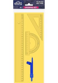 Resim Hatas 0811 Çizim Takımı Pergelli Şeffaf 