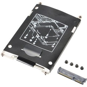 Resim Kangvka Hp Elitebook 2560p 2570p İçin Sata Hard Disk Kutusu + Bağlantı Kolu + Vida Seti 