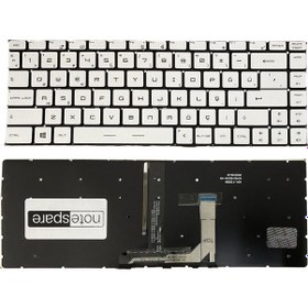 Resim Msi Uyumlu Gs65 Stealth 9se Klavye Tr Işıklı Gümüş Gri 