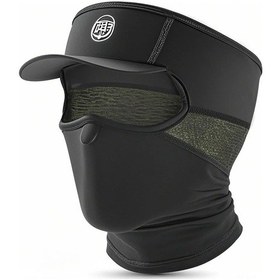 Resim Yunboo Yaz Bisiklet Başlığı: Nefes Alabilen İpek Kumaş, Güneş Koruma Şapkası, Ter Emici, Yeşil-siyah 