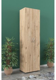 Resim 8 Raflı Atlantik Ayakkabılık Çok Amaçlı Dolap Mutfak Banyo Balkon Kiler Kahverengi 