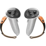 Resim Hıbloks 1 Çift Oculus Quest 3 Esnek Silikon Kutu Örtüsü Vr Kolu Kontrol Kutusu İle Kayış 