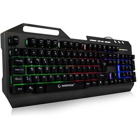 Resim Rampage KB-R73 Usb Kablolu Aydınlatmalı Metal Kasa Gaming Q Klavye 