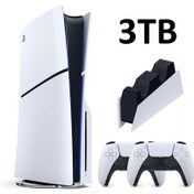 Resim Sony Playstation 5 Slim CD'Li 3 TB İthalatçı Garanti + 2 Kol + Şarj İstasyonu 