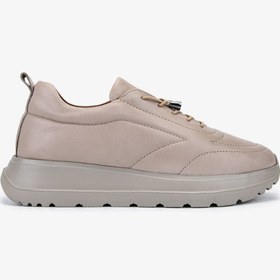 Resim Valmenti Kadın Hakiki Deri Vizon Sneakers & Spor Ayakkabı 