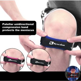 Resim Xindoker Siyah Nilon Patella Desteği - Spor Koşu İçin Ventileli, Şok Emici Ve Basınçlı Knee Band Siyah 
