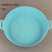 Resim Topnotch 1 Adet Rastgele Renk Silikon Fritöz Tepsisi Yıkanabilir Yapışmaz Dayanıklı 