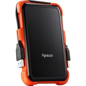 Resim Apacer AC630 Siyah-Turuncu 1 Tb Askeri Sınıf Darbeye Dayanıklı 2.5" USB 3.1 Taşınabilir Harddisk (AP1TBAC630T-1) 
