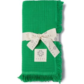 Resim Muslin Peştemal Yeşil - Yeşil / STD 