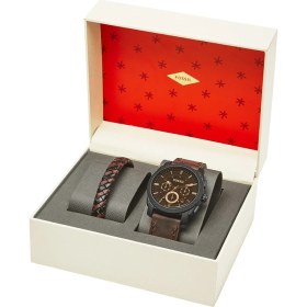 Resim Fossil FFS5251SET Erkek Set Kol Saati ve Bileklik 