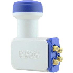 Resim shopwave MAG DÖRTLÜ QUATTRO SANTRAL LNB ALTIN UÇLU SHARP CHİP 0.1DB (5047) 