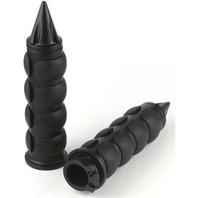 Resim Hightower Siyah Uçlu 25mm Kaymaz Motosiklet Gidon Kolu Universal Alüminyum Alaşım 