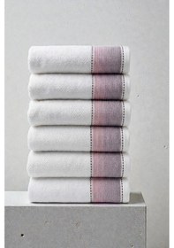 Resim 6'lı Selina Lila El Havlusu - 50x100 Cm, 235 Gr, %100 Pamuk, Spa Ve Otel Havlusu Lila 