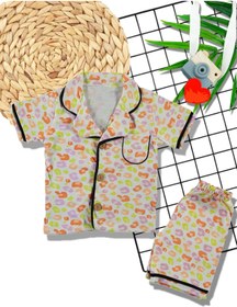 Resim ALFE FASHION Leopar Desenli Şortlu Bebek Pijama Takımı 