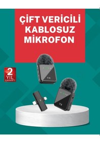 Resim Bfs Profesyonel Ses Kayıtları İçin 2 Li Kablosuz Yaka Mikrofon Seti 
