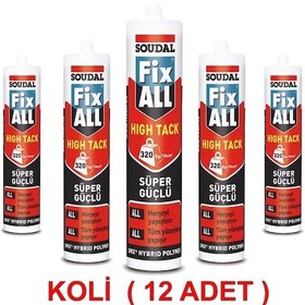 Resim Soudal Fix All High Tack Mastik Kartuş 290ml - Koli 