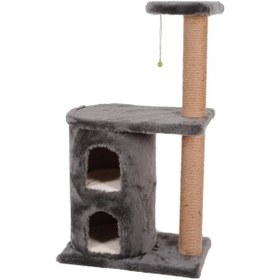 Resim Gri Kedi Tırmalama Yüzeyi, Dayanıklı Ve Güvenli 