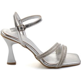 Resim Metalik Lame Kadın Abiye Ayakkabı K05124190009 Lame 