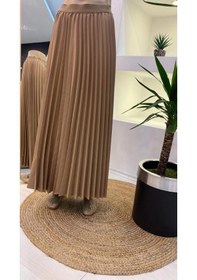 Resim İnvee Pliseli Etek Camel 6998 Camel 