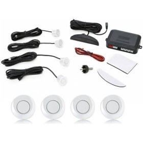 Resim AEM Part Araç Geri Park Sensörü Led Ekran Ve Ses Ikazlı Beyaz 18mm 