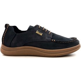 Resim Greyder 64680 Erkek Hakiki Deri Nubuk Bağcıklı Casual Ayakkabı Lacivert 