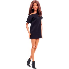 Resim Barbie Basics İkonik Koleksiyon Bebekler - Kumral Kısa Saçlı JBH72 