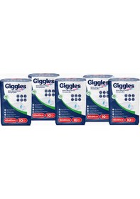 Resim Giggles Bebek Bakım Örtüsü 60x60 Alt Açma Bezi 5 Paket 50 Adet 