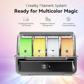 Resim Creality CFS - Creality Filament Sistemi, Çok Renkli 3D Yazıcı Otomatik Filament Tanımlama, Neme Dayanıklı Filament Saklama Kutusu, Creality K2 Plus için 4 Paralel Cihazı Destekler 