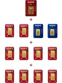 Resim Nadir Gold 24 Ayar 20 Gram Külçe Altın (1 Adet 5 Gram Külçe Altın + 2 Adet 2,5 Gram Külçe Altın + 10 
