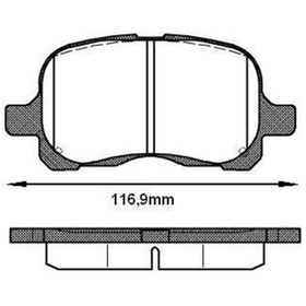 Resim REMSA Disk Balata Toyota Corolla 1,4 VVTİ Ön - REMSA 