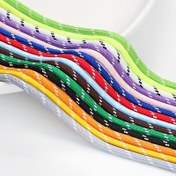 Resim 1 Rulo 5mm Örgülü Polyester Yuvarlak İp - 5m/16.4ft Renkli El İşi Kordonu, Bilezik Yapımı, Telefon Zinciri, Çanta Aksesuarları ve Moda Projeleri için (15 Canlı Renk), Dekoratif İpler 