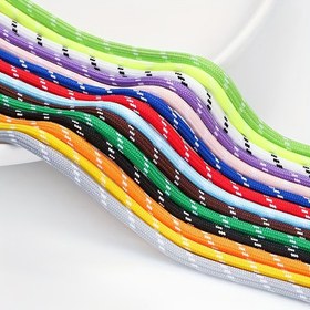 Resim 1 Rulo 5mm Örgülü Polyester Yuvarlak İp - 5m/16.4ft Renkli El İşi Kordonu, Bilezik Yapımı, Telefon Zinciri, Çanta Aksesuarları ve Moda Projeleri için (15 Canlı Renk), Dekoratif İpler 