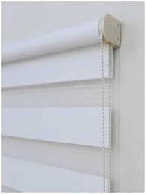 Resim Düz Stor Zebra Perde 123BYZZBRPRDBRLLNT, Beyaz, 80 x 200 