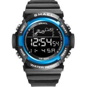 Resim Hanyang Siyah Mavi Smael Spor Dijital Izle Erkekler Için Su Geçirmez Saat En Lüks Marka Askeri Saatler Erkek Çift Zamanlı Kronometre Tarih Kol Saati (Yurt Dışından) 