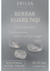 Resim Sertifikalı Berrak Kuvars Taşı Kütle 10-15 Mm Cüzdan Boy Poziti 