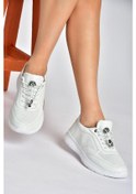 Resim Fox Shoes P540502403 Beyaz Hakiki Deri Kadın Spor Ayakkabı Beyaz - Hakiki Deri 