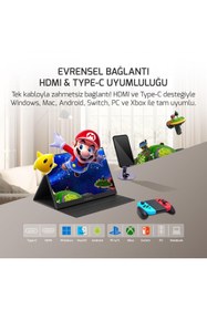 Resim EZCOOL Lıte E15T 4ms 60HZ 15,6" Fhd IPS Dokunmatik Taşınabilir Monitör 
