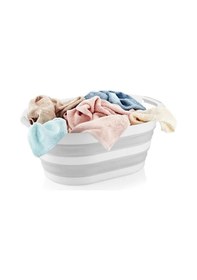 Resim Meleni Home Vip Akordiyon Katlanabilir Silikon Çamaşır Sepeti Gri 