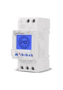 Resim Dijital Lcd Ekran 24 Saat Elektronik Zaman Saati 85-265v Din Ray Saatleri Programlanabilir Akıllı Analog Zamanlayıcı Anahtarı 15 Dakikalık Aralıklı 