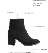 Resim SOHO Kadın Siyah Süet Bot & Bootie 16560 
