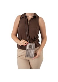 Resim Portföy Çantası Kadın Silver Polo 1145-45710 Sılver Polo Bayan Portföy M191 Kahve Sarı-mat Kahve Çok Renkli 
