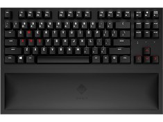 Resim OMEN Spacer Kablosuz TLK Kahverengi Cherry MX Mekanik Anahtarlı Oyuncu Klavyesi İngilizce - Siyah 9BU31AA HP