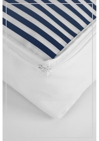 Resim Vedsey Tekli 50x25x20 Cm Lacivert Çizgili Baskısız Hurç & Lacivert 