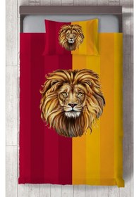 Resim Mekta Home Bebek Ve Çocuk Odası Aslan Desenli Yatak Örtüsü Renkli 