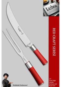 Resim Lazbisa MFT-127 Red Craft Serisi Mutfak Şef Bıçak Seti Et Tavuk Balık Bıçağı Günlük Kullanım 