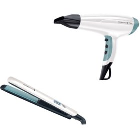 Resim Remington S 8500 Shine Therapy Saç Düzleştirici & D5216 E51 Shine Therapy Saç Kurutma Makinesi 