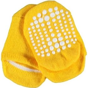 Resim Biorganic Bibaby Organik Çorap Soket Kaymaz Taban Points Sarı-10360 Sarı 