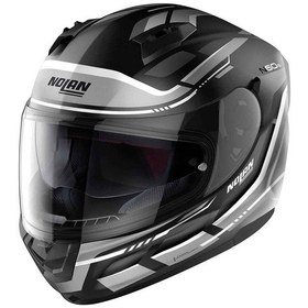 Resim Nolan N60-6 Lancer 061 Kapalı Motosiklet Kaskı Siyah - Gri 